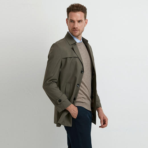 YvesFigarau伊夫·费嘉罗秋冬新款休闲时尚舒适风衣外套940561 商品图2