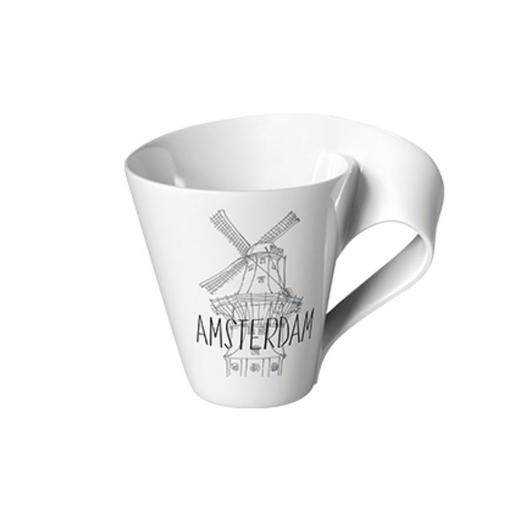 唯宝马克杯字母咖啡杯陶瓷杯子摩登都会 商品图2