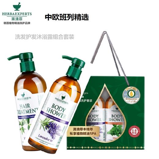 【中欧班列精选套装】日本洗发沐浴露 原装进口莱清菲洗发水洗发露沐浴露护发素套盒礼盒套装480ml*2 商品图0