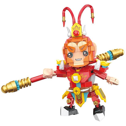 【博乐里】15709-1 15709-2 15709-5 15709-6 孙悟空拼装积木 猪八戒拼装积木 唐僧拼装积木 沙僧拼装积木 商品图0