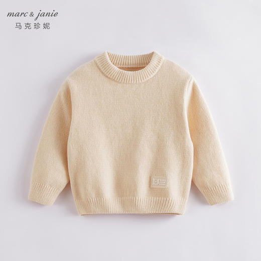 马克珍妮秋装新款 男女童雪尼尔套头毛衣 儿童毛衫221531 商品图3