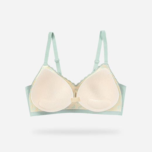 黛唯梵无痕美背内衣女小胸聚拢薄款上托简约收副乳防下垂文胸罩 商品图3