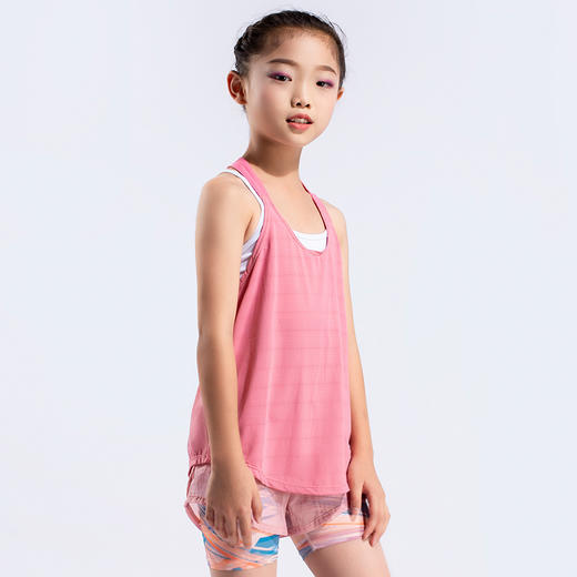 跃牌【欲动春风】儿童系列 亲肤速干运动瑜伽普拉提跑步休闲罩衫23103 商品图2
