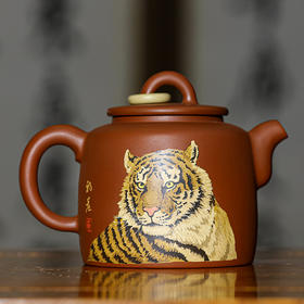 滇南陶韵云南建水紫陶中国四大名陶全手工制黄初晨复烧老虎壶