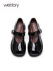 westory22年新款复古纯色玛丽珍小皮鞋学院风jk百搭单鞋女72641 商品缩略图2