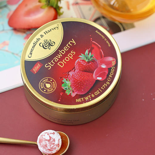 德国嘉云糖（草莓夹心）175g 商品图0