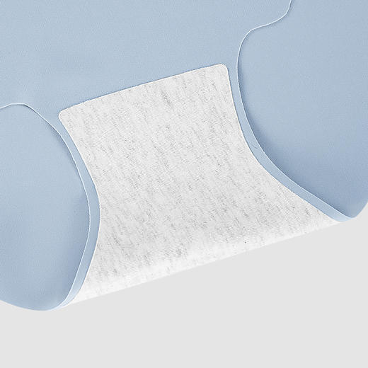 黛唯梵一片式无痕裸感内裤透气孔舒适纯棉裆冰丝女士中腰三角裤 商品图3