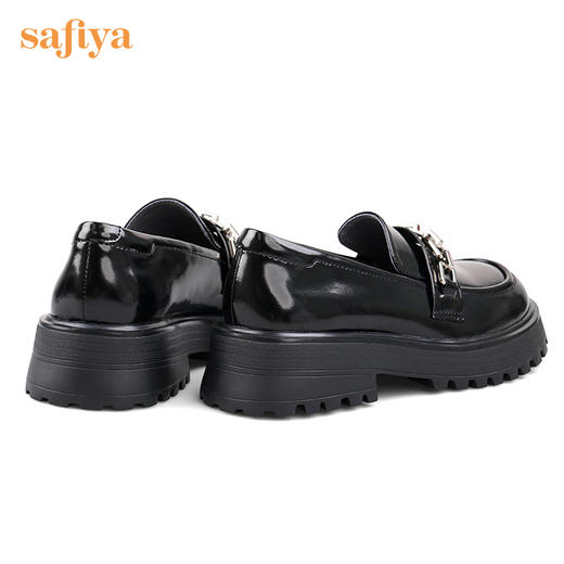 Safiya/索菲娅 奶趣娃娃鞋头2022秋季新款甜酷学院风松糕厚底百搭增高小皮鞋 SF23112091 商品图5
