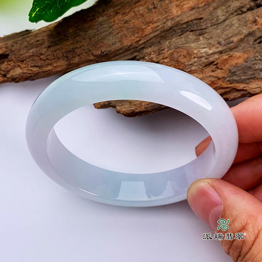 派瑞翡翠 翡翠手镯 糯种 紫色 商品图2