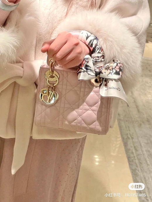 三格戴妃羊皮-珠光粉 商品图2