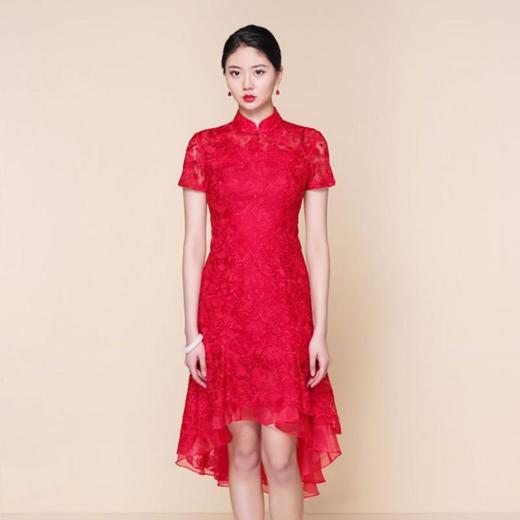 3楼 陶玉梅蕾丝中式礼服 商品图1