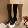 ZHR2022年秋季新款显瘦厚底圆头骑士靴女百搭时尚韩版长筒靴 商品缩略图1