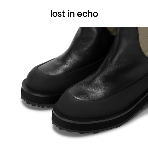 lost in echo 设计师品牌西部风星星底花骑士靴宽筒靴中筒靴 商品图3