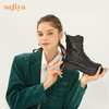 【春节不打烊】Safiya/索菲娅真皮短靴2022冬季新款英伦风机车厚底潮酷马丁靴女 SF24116028 商品缩略图0