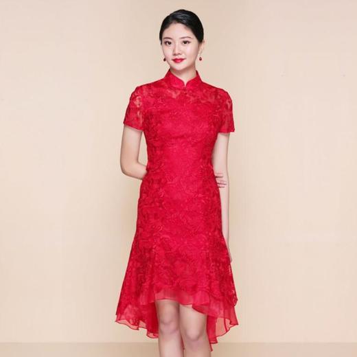 3楼 陶玉梅蕾丝中式礼服 商品图3