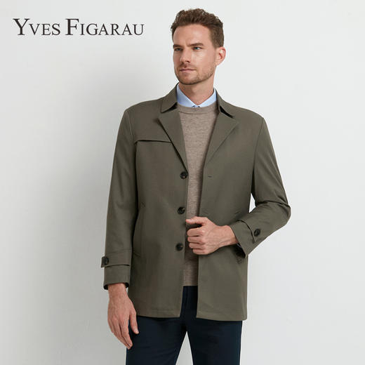 YvesFigarau伊夫·费嘉罗秋冬新款休闲时尚舒适风衣外套940561 商品图0