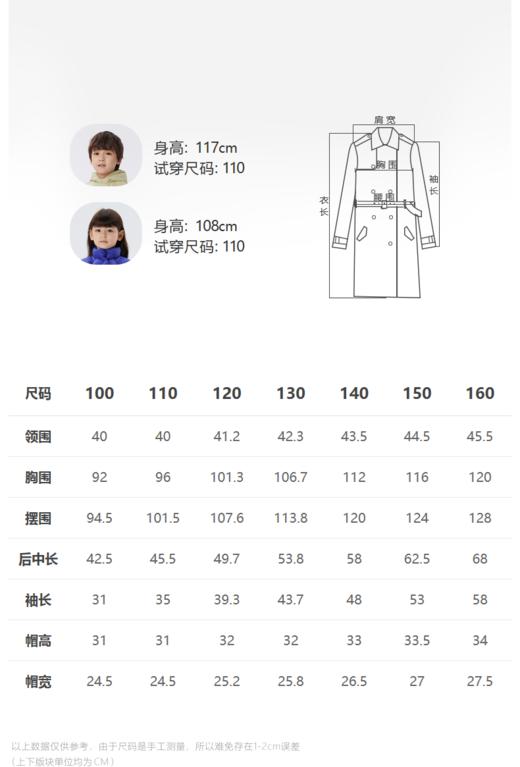 江南布衣童  22年秋款  短款加绒风衣  1M9910470 商品图1