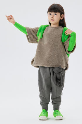 江南布衣童  22年秋款  宽松束脚休闲长裤  1M9E10960