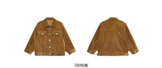 江南布衣童  22年秋款  复古宽松翻领夹克   1M9610480 商品图10