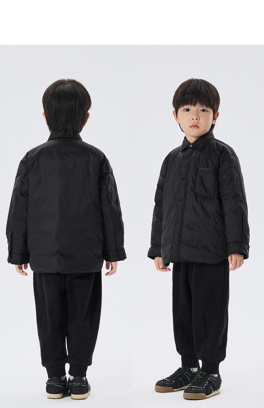 江南布衣童   22年秋款  保暖中长款羽绒服  1M9C10630 商品图8