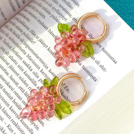 北京仓｜Annele-Raspberry-树莓 果冻 耳环［芬兰设计师］ 商品图4