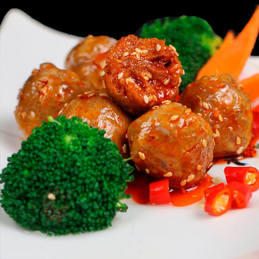 【鲜2斤家庭常备】青海新鲜雪域藏牦牛肉丸250g/袋*4袋 清真丸子 （绿振黄色袋子）冰袋+泡沫箱全程顺丰冷链包邮 商品图2