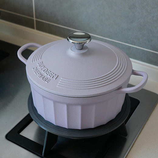 北鼎-珐琅铸铁锅焖炖锅平底锅炉具通用22cm 商品图2