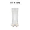 [捡漏价]lost in echo 设计师品牌尖头假两件拼接中筒靴骑士靴长靴膝下靴 商品缩略图2