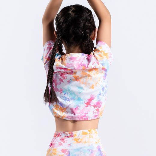 跃牌【欲动春风】儿童系列 新品瑜伽运动健身舞蹈训练T恤23206 商品图1