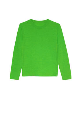 江南布衣童  22年秋款  绵羊毛纯色长袖套头羊绒衫  1M9310180