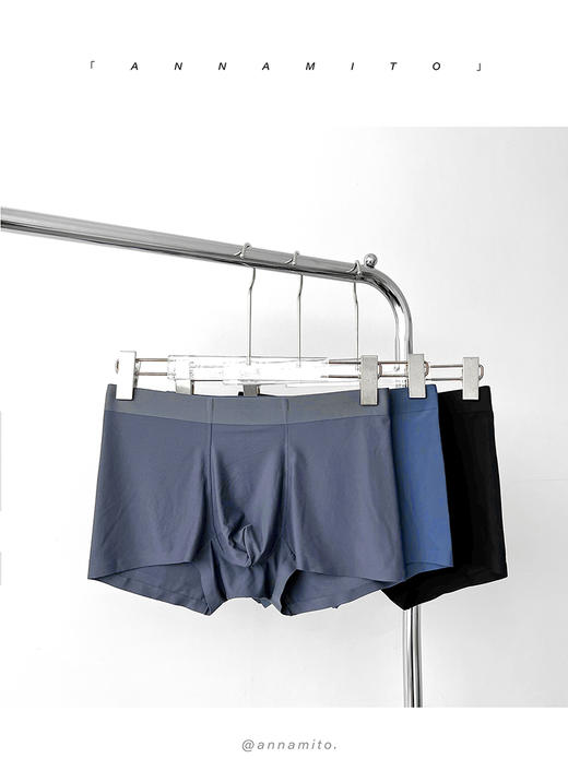 老米优品 / 云感透气的篙品质男士内裤！《锦纶磨毛桑蚕丝抑菌无痕男士平角裤》真的ju好穿，送老公，送爸爸，都是不错的选择！N86029 商品图7