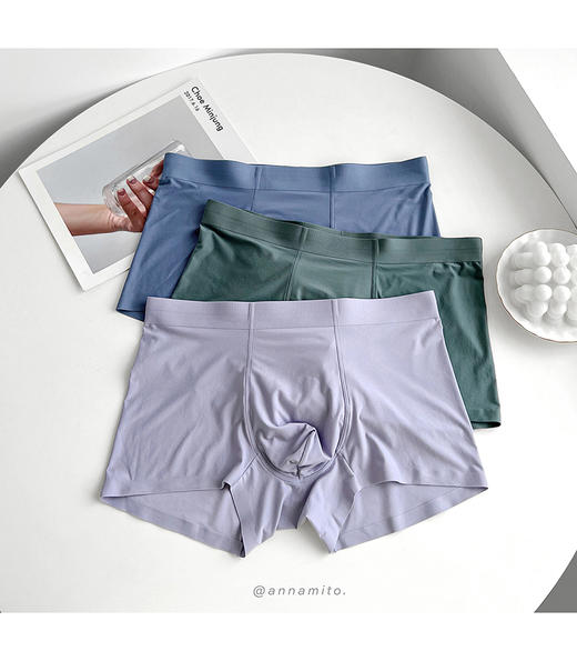 老米优品 / 云感透气的篙品质男士内裤！《锦纶磨毛桑蚕丝抑菌无痕男士平角裤》真的ju好穿，送老公，送爸爸，都是不错的选择！N86029 商品图5