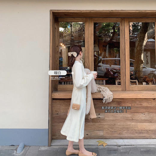 金蘑菇菇【假两件～香颂裙裙】加厚高克重羊毛+不挑人假两件 商品图0