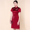 3楼 陶玉梅醋酸缎妈妈装婚宴礼服旗袍裙 商品缩略图1