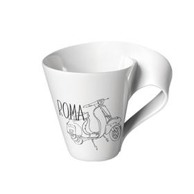 唯宝马克杯字母咖啡杯陶瓷杯子摩登都会