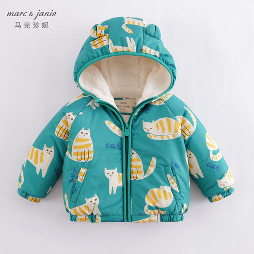 【杜邦棉】马克珍妮冬装新款 男女童印花棉衣外套221081 商品图0