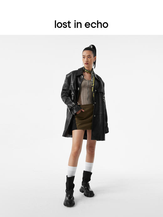 [捡漏价]lost in echo不无聊的马丁靴风衣布抽绳拼接马丁短靴裤管靴大黄靴 商品图2