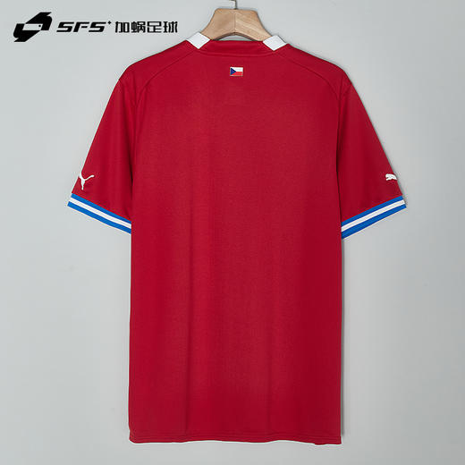 【送球员印号】SFS彪马Puma正品2022欧国联捷克主场球迷版短袖足球服765865-01 商品图1