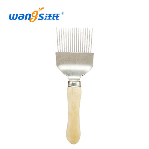 【正品保证】木柄不锈钢割蜜叉割蜜刀取蜜专用养蜂工具大全巢础蜂盖起刮蜂箱 商品图2