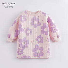 马克珍妮女童空气层印花连衣裙 儿童裙子221080