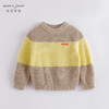 马克珍妮秋装新款 男童撞色拼接落肩毛衣 儿童毛衫221398 商品缩略图0