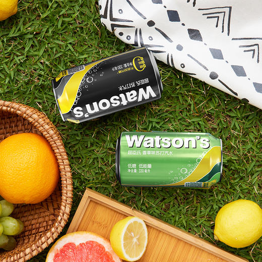 屈臣氏|苏打汽水清新香草味气泡水330ml*12罐（新老包装随机发） 商品图5