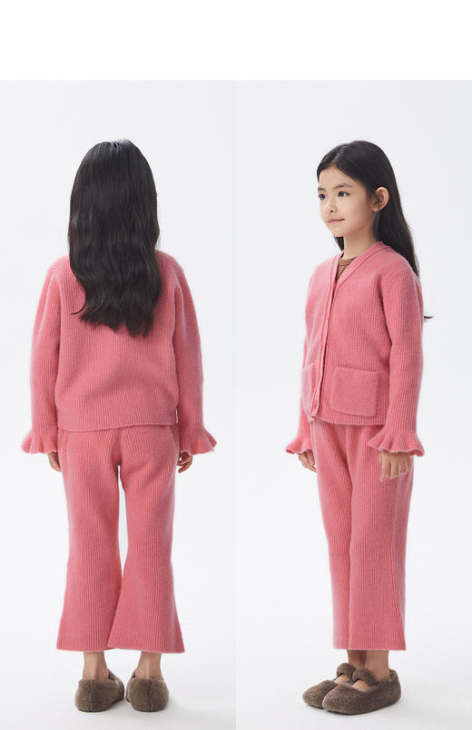 江南布衣童  22年秋款  绵羊毛纯色短款开襟毛衫  1M9310150 商品图5