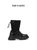 [捡漏价]lost in echo不无聊的马丁靴风衣布抽绳拼接马丁短靴裤管靴大黄靴 商品缩略图1