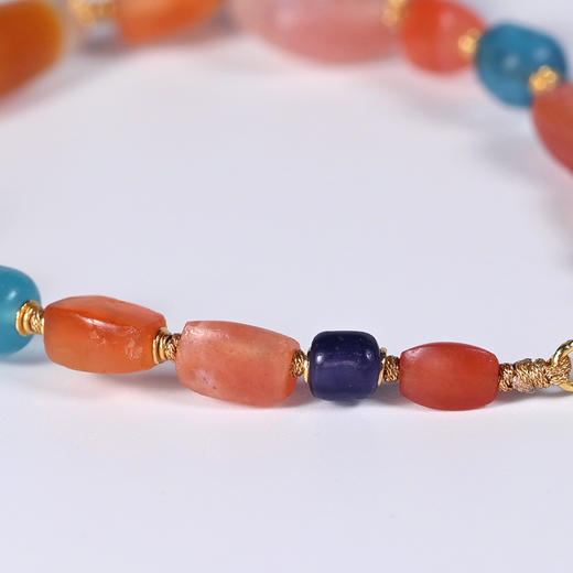 冰糖火焰缠丝玛瑙管多宝手串 商品图5