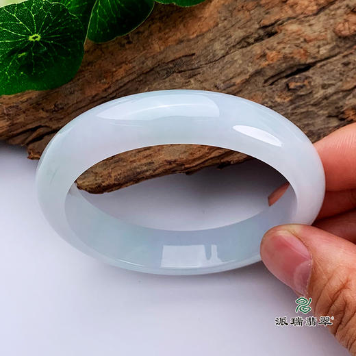 派瑞翡翠 翡翠手镯 糯种 紫色 商品图4