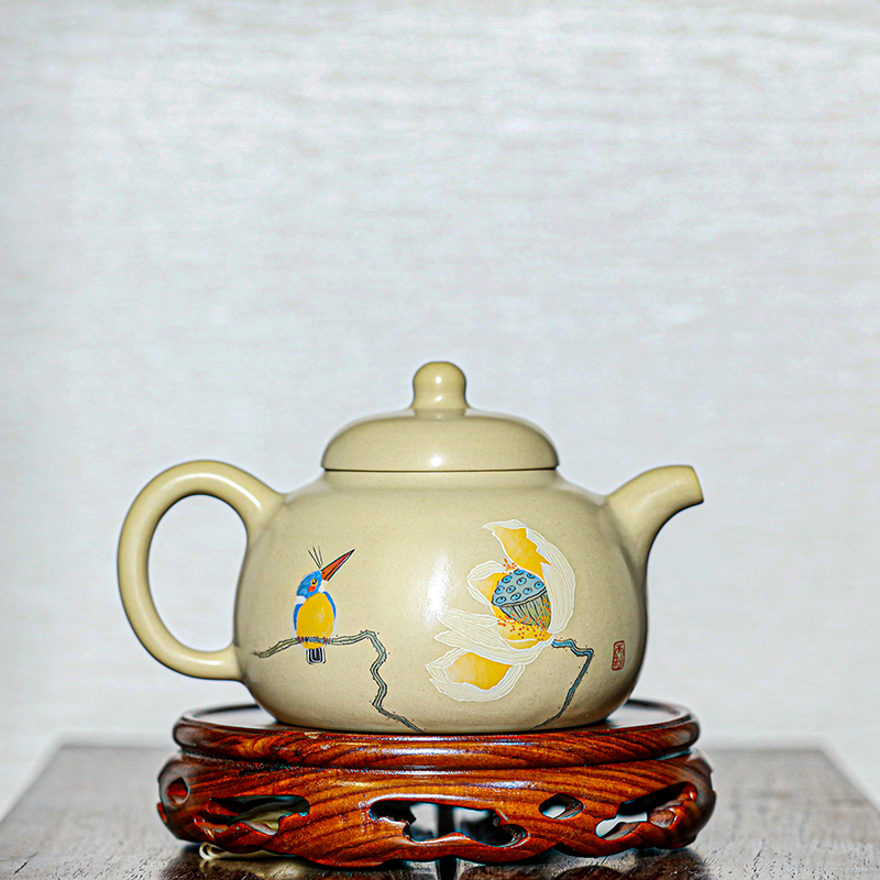 滇南陶韵云南建水紫陶中国四大名陶全手工制王天龙翠鸟壶