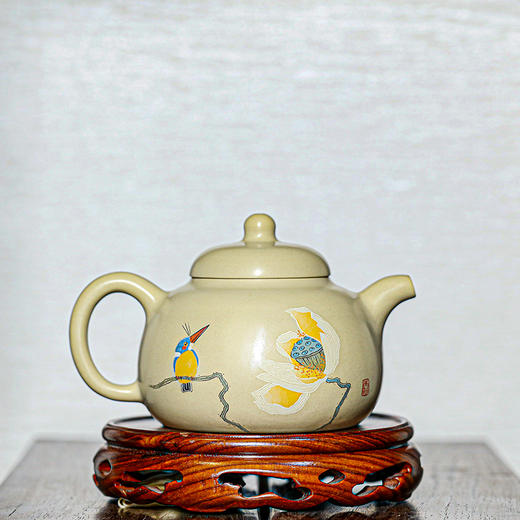 滇南陶韵云南建水紫陶中国四大名陶全手工制王天龙翠鸟壶 商品图0