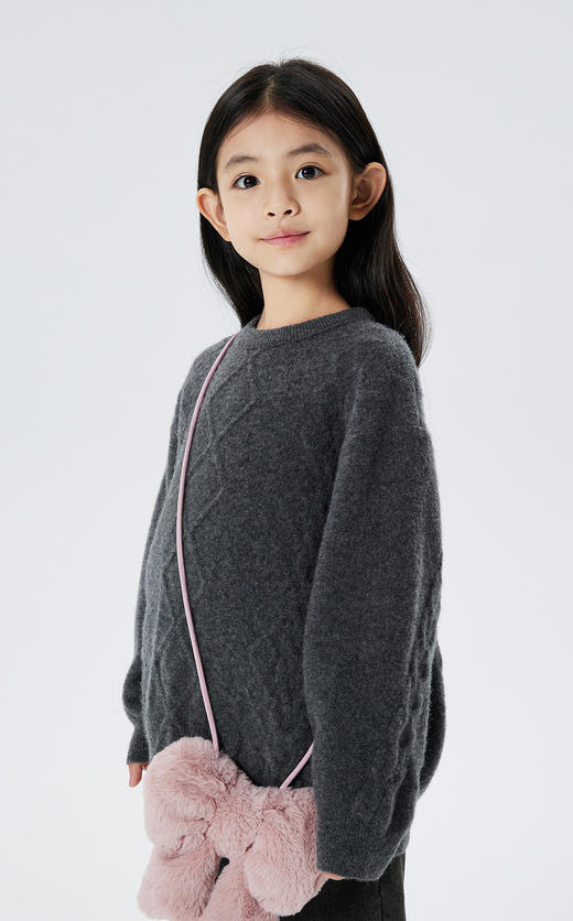 江南布衣童  22年秋款  宽松套头长袖毛衫  1M9310140 商品图3