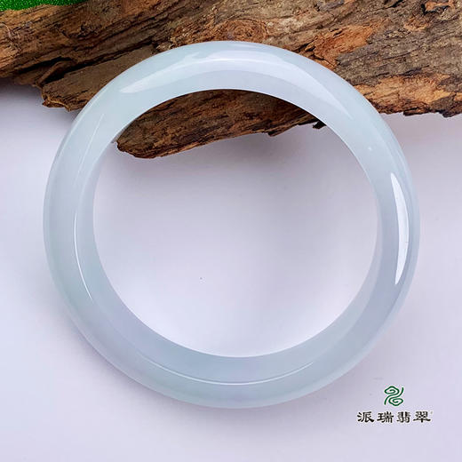 派瑞翡翠 翡翠手镯 糯种 紫色 商品图3